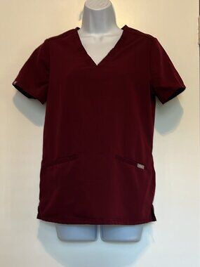 Medical Comfy Techwear FIGS Tech. Collection Maroon Top FW1100 Women's size XS
